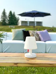 Franklin table lamp - 3.8" Dia x 5.9" H - White used in the inspiration Welsey Clover Park Img 2484 EN