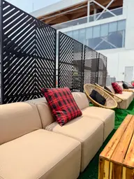 Nahla bench - 48'' L - Brown used in the inspiration Parc Jean Drapeau   Circuit Gilles Villeneuve   Gp 2025 Fidji Sable EN