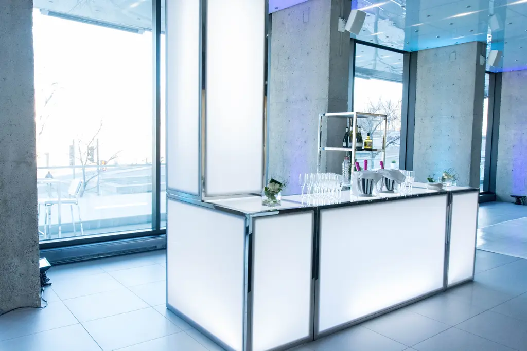 Bar Reception Blanc Stainless