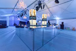 Clara chandelier - 48" Dia x 40" H - Clear used in the inspiration Grand Bar Miroir