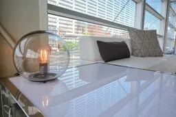 Bulle lampe de table - Verre utilisé dans le cadre de la réalisation Lampe Bubble Coussin Strip