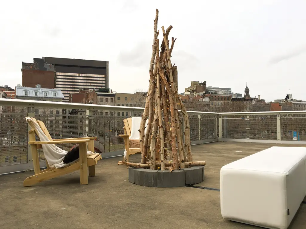 Long Banc Fidji Feu Decoratif Smores Chaise Adirondack