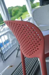 Bowie stool - Vermilion pink used in the inspiration Feq 2024   Salon 008 EN