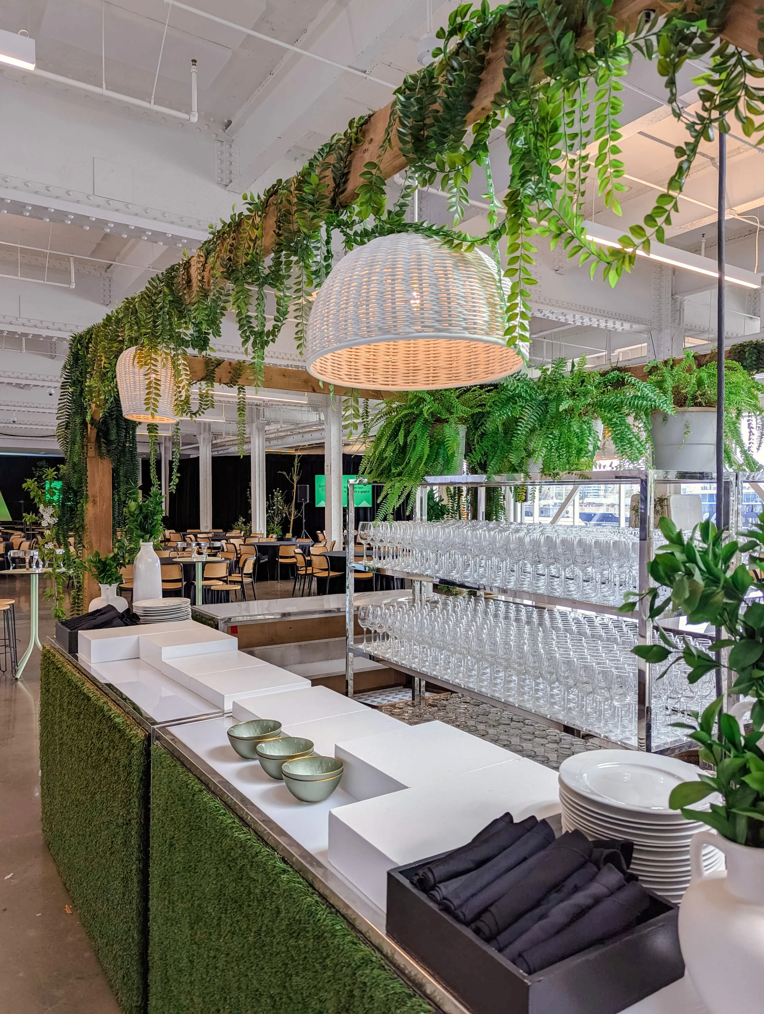 Faro pendant lamp - 11.5'' x 12.5" H - White used in the inspiration Grand Quai   Sommet Climat 2025   Altitude C Pergola EN