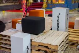 Malibu - Pouf carré - Charcoal utilisé dans le cadre de la réalisation Pouf Malibu Noir