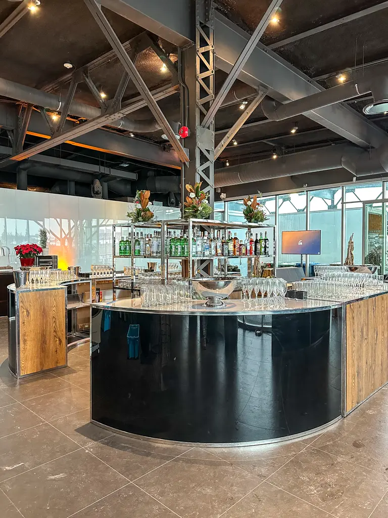 Cs Belvédère Bar Noir Rond Monaco Seattle Bois Brun FR