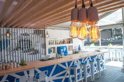 Loft stool - WITH back - White used in the inspiration Floyd Bar Custom Wood Top