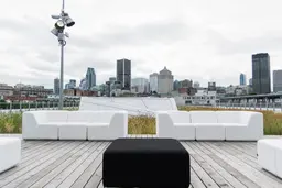 Fidji - Ottoman - Noir utilisé dans le cadre de la réalisation Sofa Fidji Ottoman