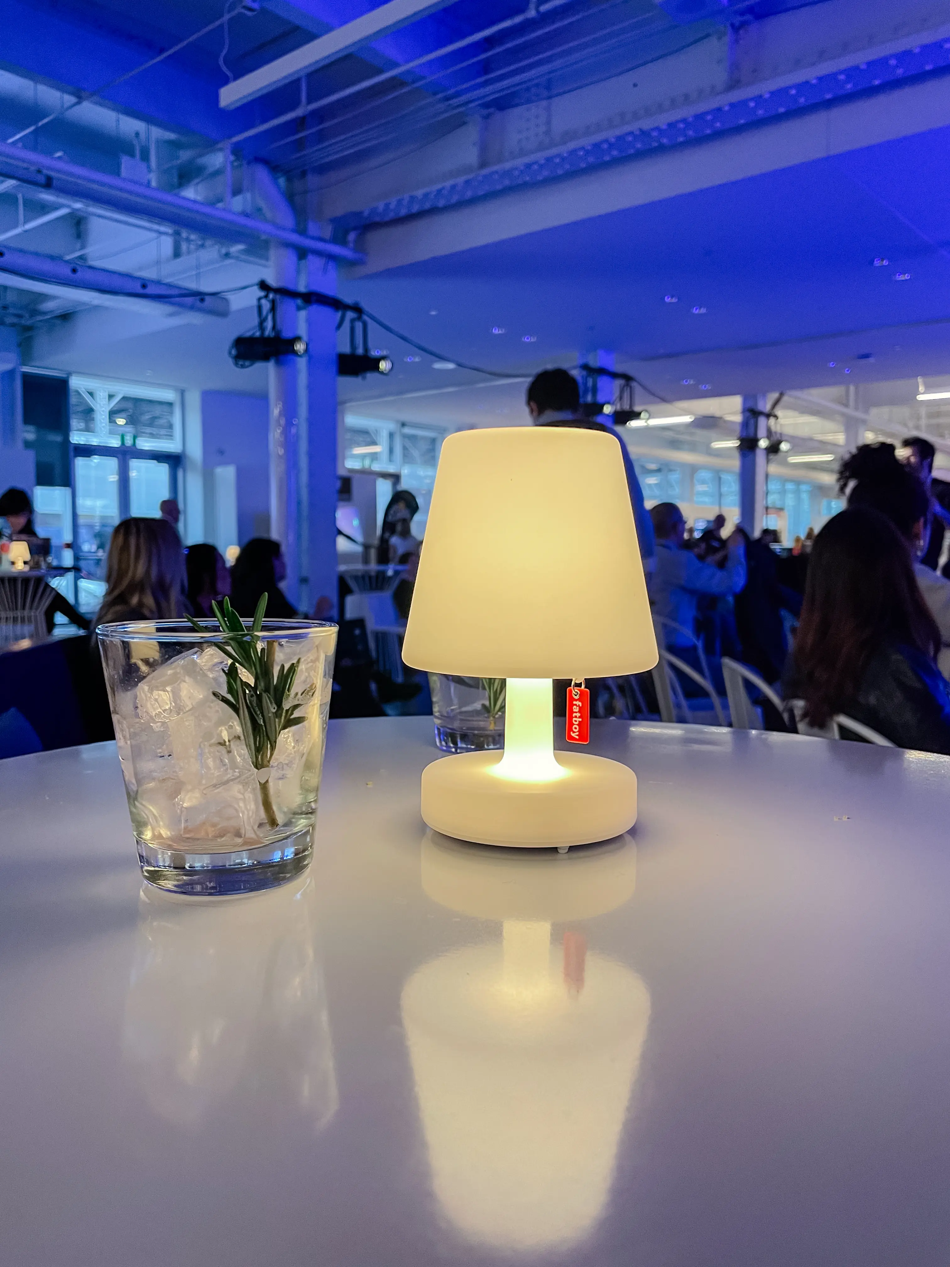 Franklin table lamp - 3.8" Dia x 5.9" H - White used in the inspiration Grand Quai Fatboy EN
