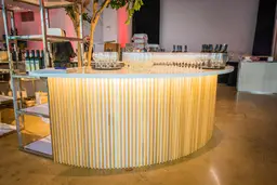 Scandinave bar 8' 1/4 round - Assembly wooden batten used in the inspiration Bar Scandinave 3