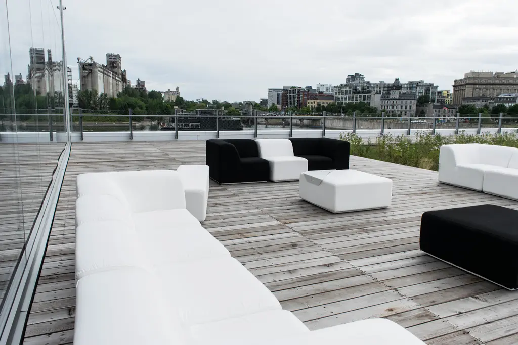 Lounge Fidji Blanc Noir 2
