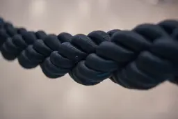 Twisted rope - 6' L - Black used in the inspiration Pub Corde Tresse