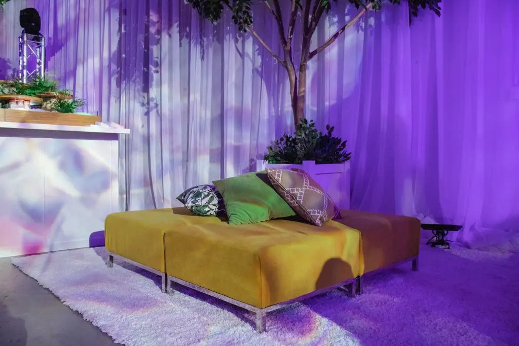 Pouf Scarlette Tapis Shag Arbre Geant