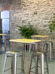 Loft stool - Dark grey used in the inspiration Marché Bonsecours Img 1554 EN