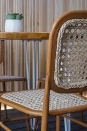 Provence - Chair - Brown & White used in the inspiration Pub Provence