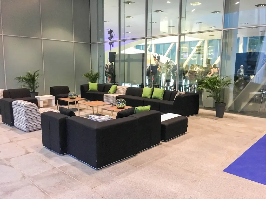 Fidji Sofa Tissus Noir Gris