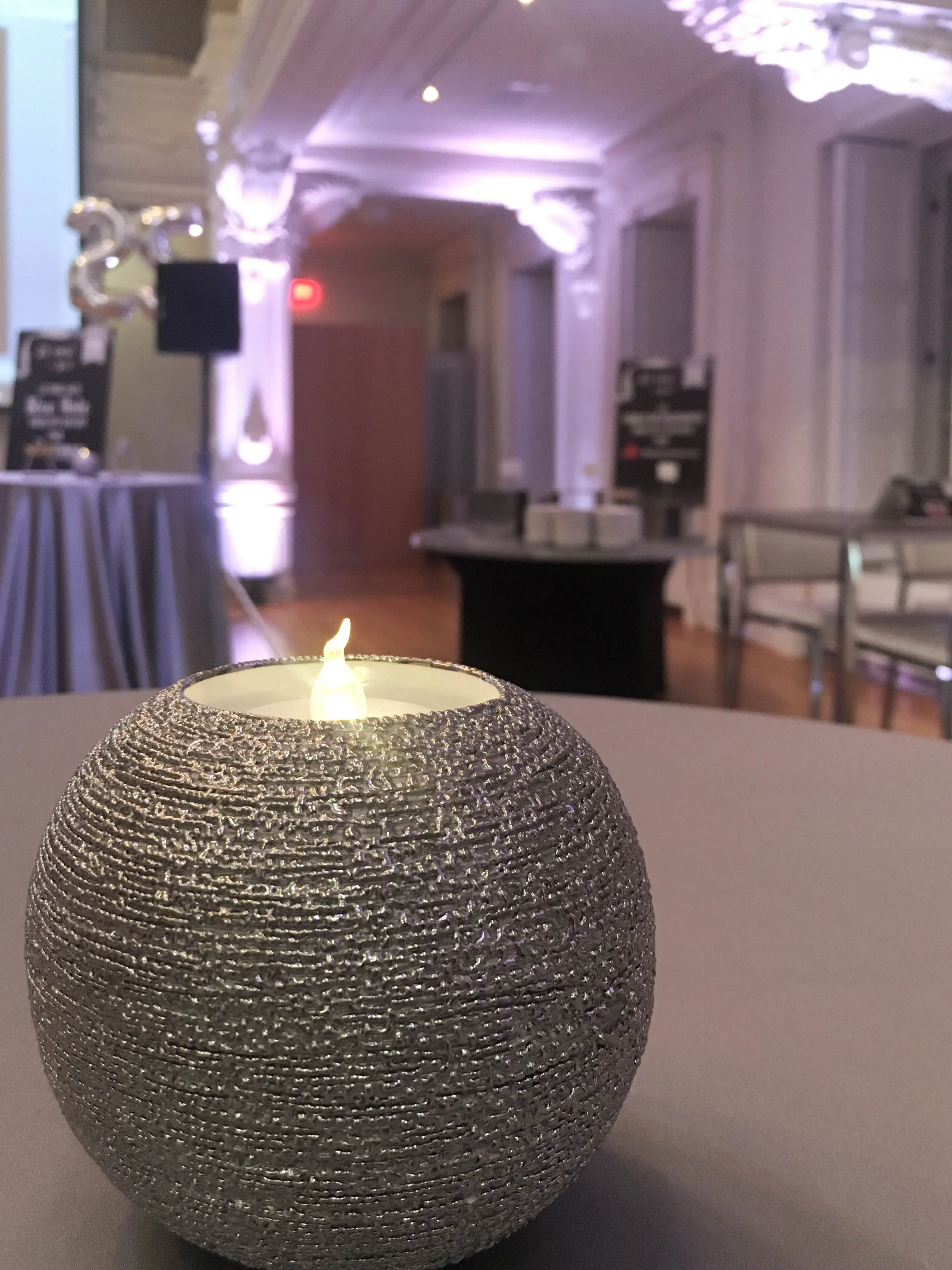 Brava - Votive - 4" Dia x 3" H - Silver used in the inspiration Votive Brava35