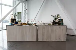 Manhattan bar - 6' - Grey wood used in the inspiration Bar Manhattan Bois Blanc38