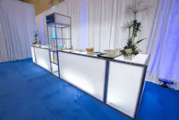 Seattle bar back - White used in the inspiration Manhattan 6 Bar Service Counter White Empire Box