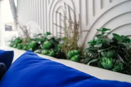Alexandria coussin - moyen - Bleu outremer utilisé dans le cadre de la réalisation Coussin Alexandria Bleu FR