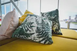 Scarlette ottoman - Yellow used in the inspiration Coussin Ottoman Scarlette