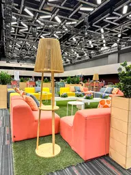 Okinawa - Floor lamp - Amber wood used in the inspiration Palais Congès Img 3273 EN
