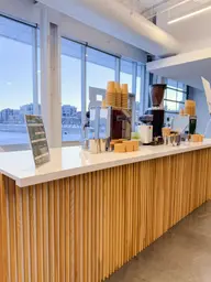 Scandinave bar 6' - Assembly wooden batten used in the inspiration Grand Quai   Expérience 2025 Bar Scandinave EN