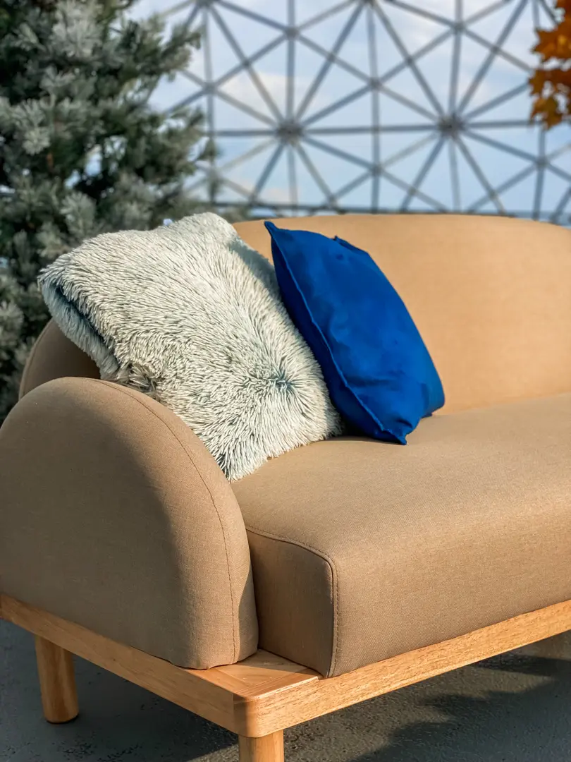 Suede cushion - Dark blue used in the inspiration Charlotte Coussin
