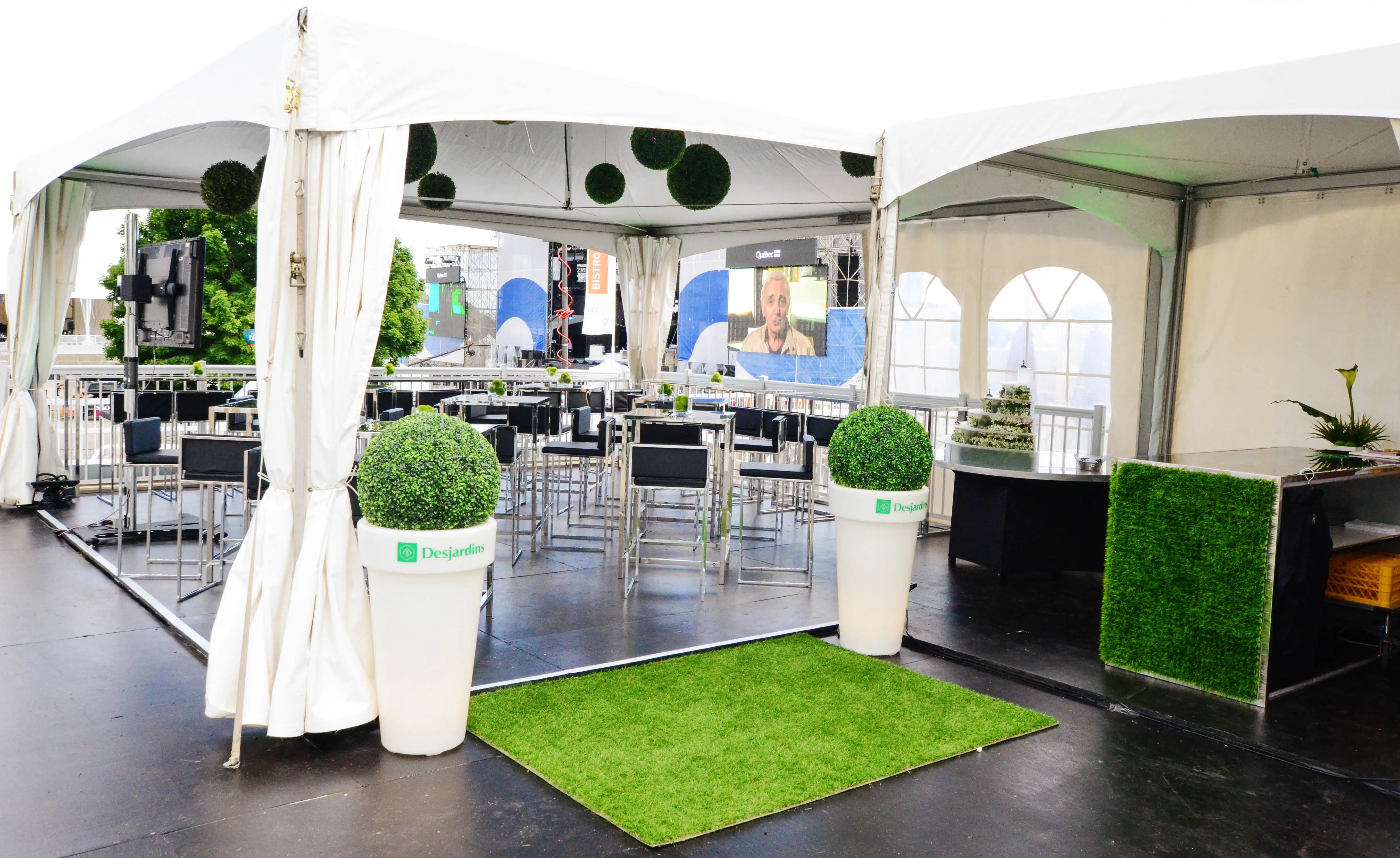 Grass carpet - 10' L x 6' W - DFR used in the inspiration Tapis Gazon Tente