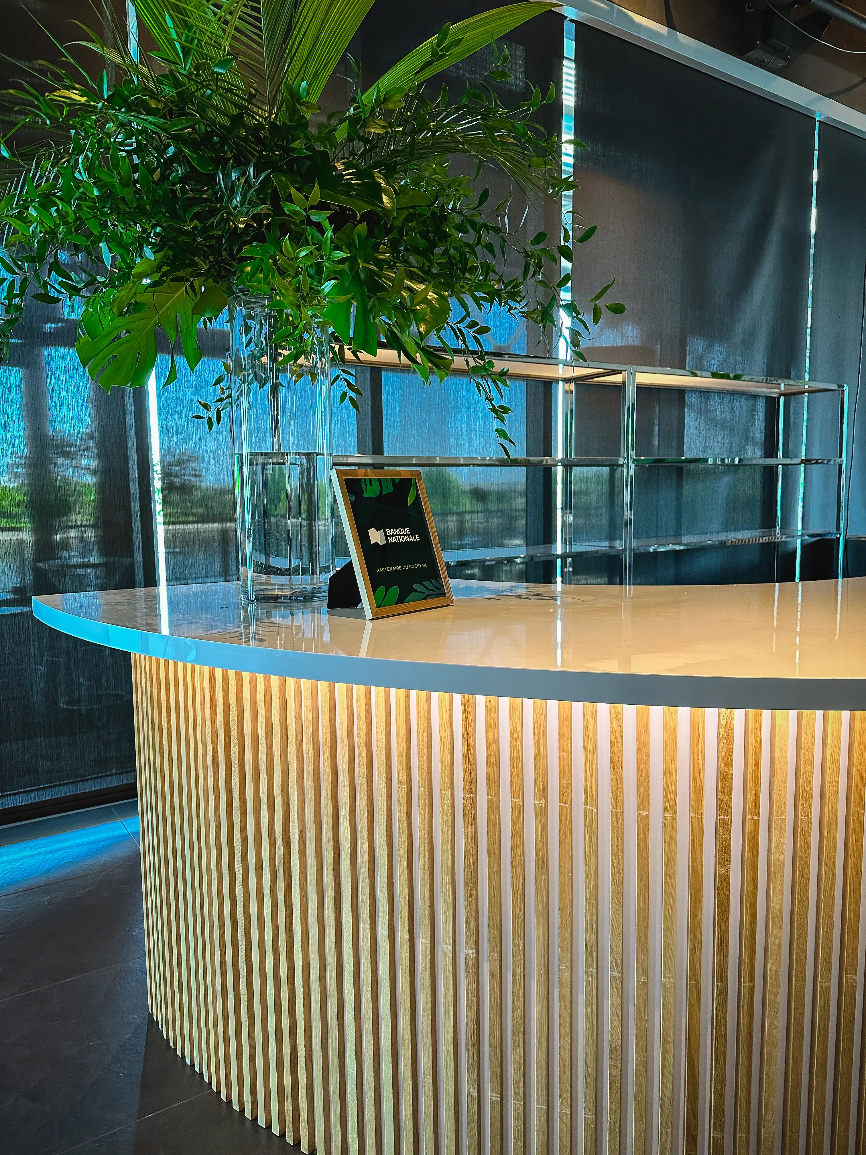 Scandinave bar 8' 1/4 round - Assembly wooden batten used in the inspiration Cs Belvédère Img 1930 EN
